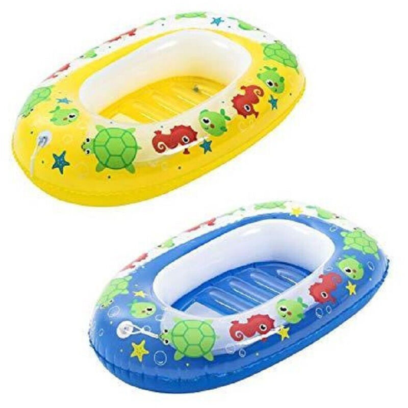 Trade Shop - Canotto Gonfiabile Per Bambini 3-6 Anni 102X69Cm Mare Balena 2 Colori Ass. 34037 -