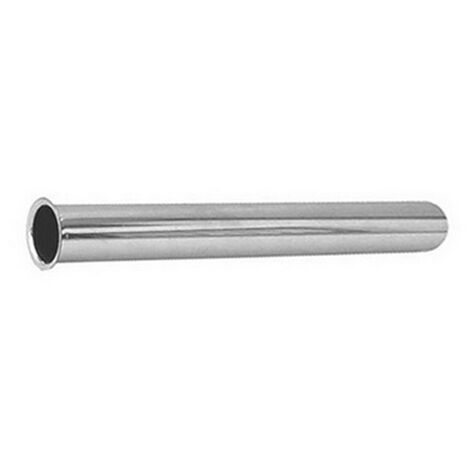 Canotto in ottone con cartella cromato  D. 32 x 150 mmDEBOR