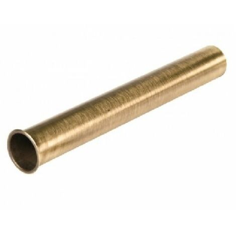 CANOTTO IN OTTONE CON FLANGIA D. 30x300 Ramato/Flangia 1&quot1/4
