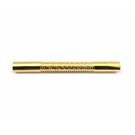 CANOTTO IN OTTONE RIGATO Misura: D. 30 X 300 Dorato