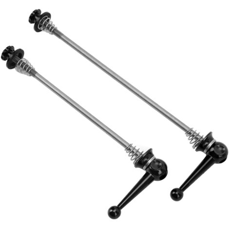 CANSUCC 2 Stück Schwarze Schnellspannachsen aus Aluminiumlegierung für Mountainbikes und Rennräder