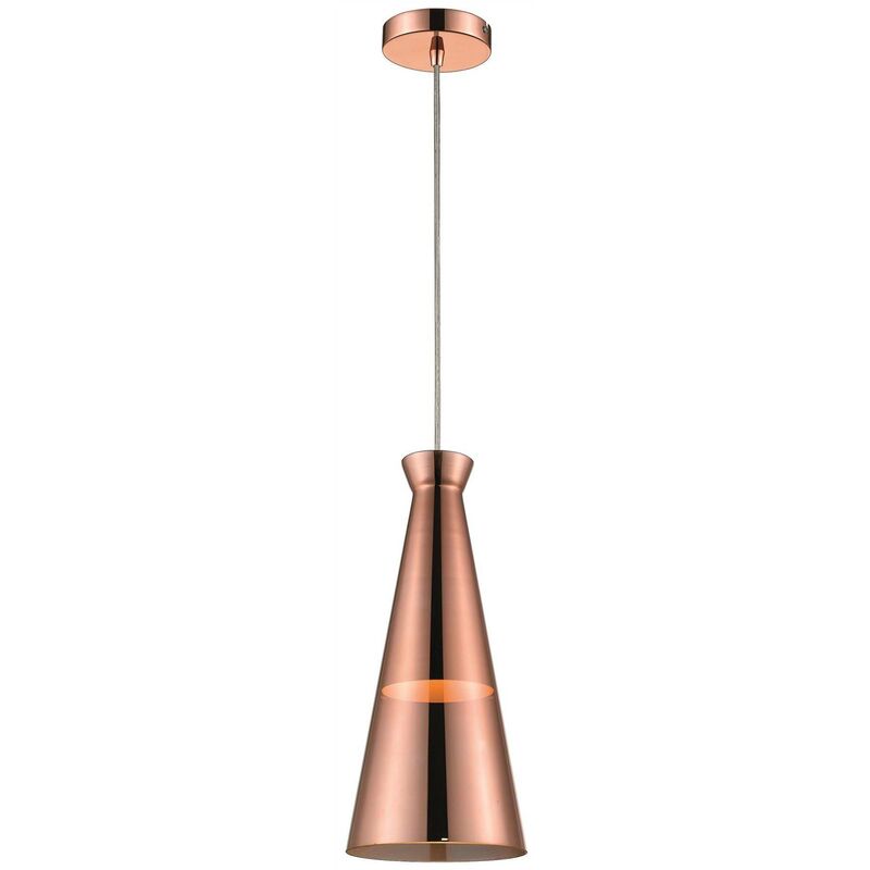 Spring Lighting - 1 Light Ceiling Pendant Copper, E27