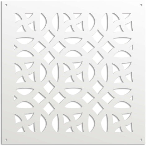 CANTERBURY - Pannello in PVC traforato - Parasole - Colore: bianco - Misura: 98x98 cm