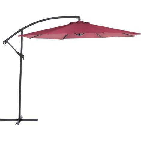 Cantilever Garden Parasol Burgundy Ravenna 91594