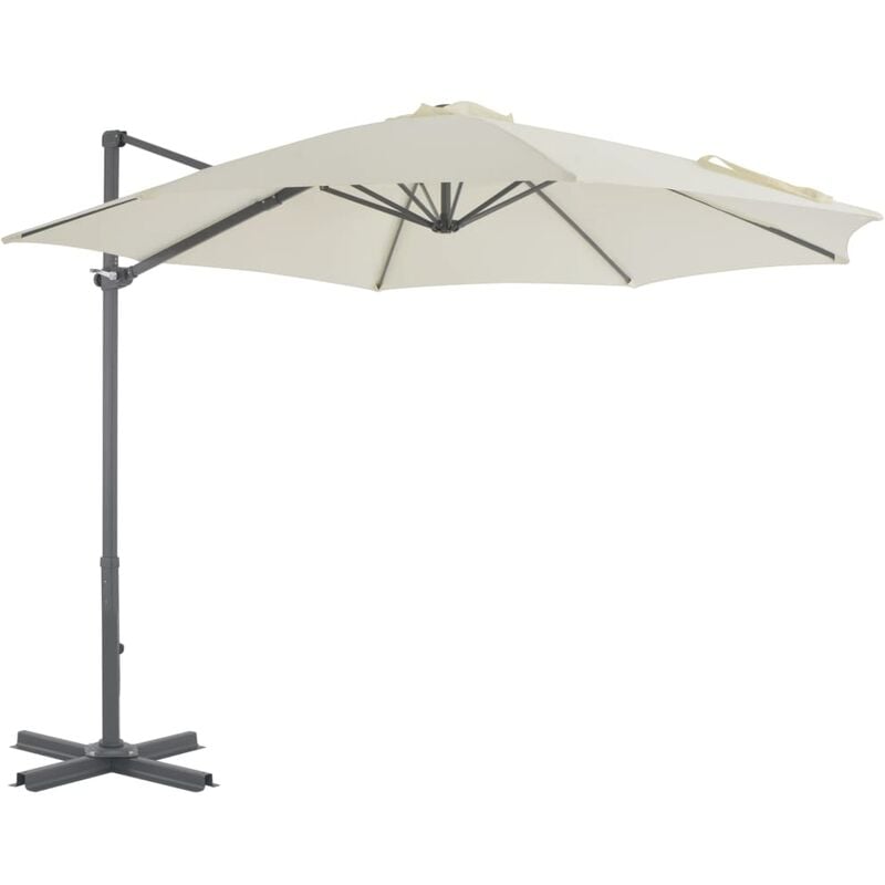 Vidaxl - Cantilever Garden Parasol with Aluminium Pole Sand 300 cm