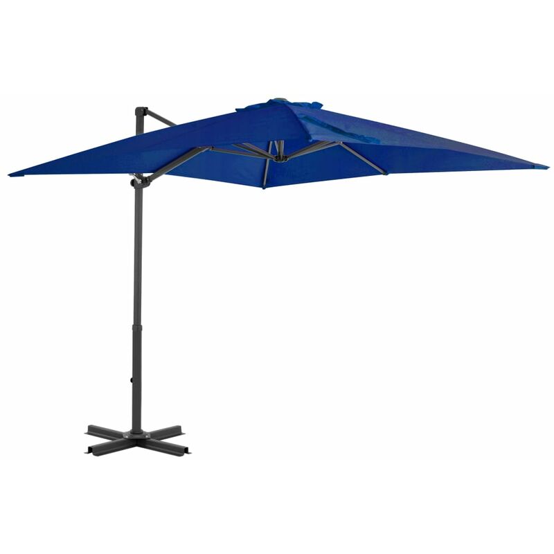 Vidaxl - Cantilever Garden Parasol With Aluminium Pole Azure Blue 250x250 Cm