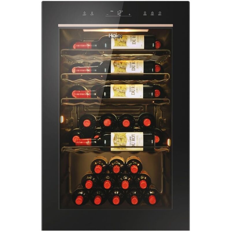 Haier - Wine Bank 50 Series 3 HWS49GAE Raffreddatore per vino de Wine Bank 50 Series 3 HWS49GAE Raffreddatore per vino a libera installazione Nero 49