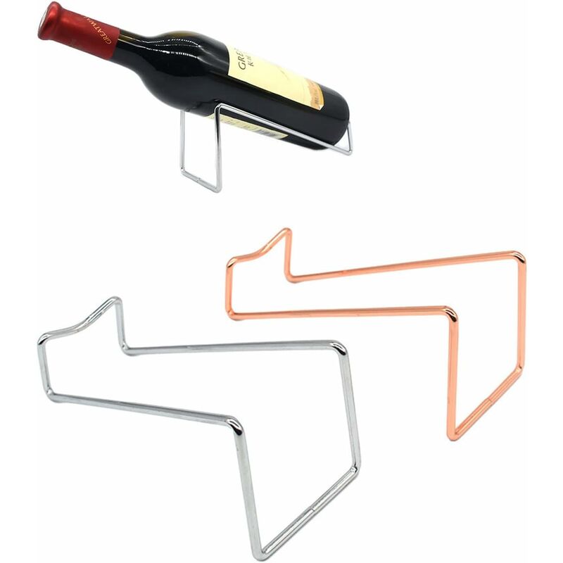 Image of Cantina per vini da appoggio in metallo, organizer per cantinetta per vini già pronto, portabottiglie in metallo per bar, cantinetta, soggiorno,