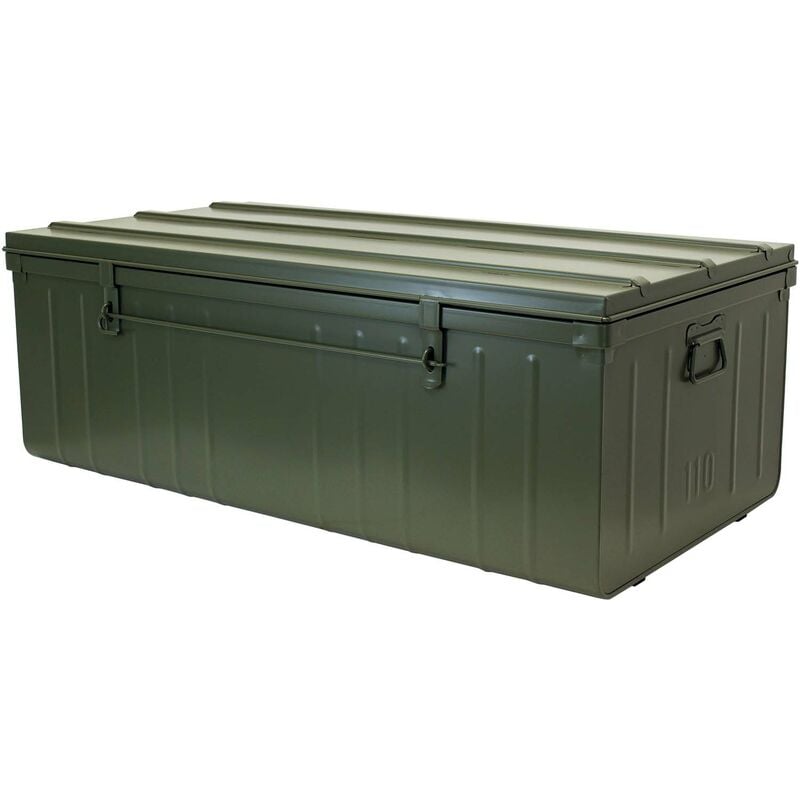 Cantine de rangement en acier Premium 110 cm kaki 225 l