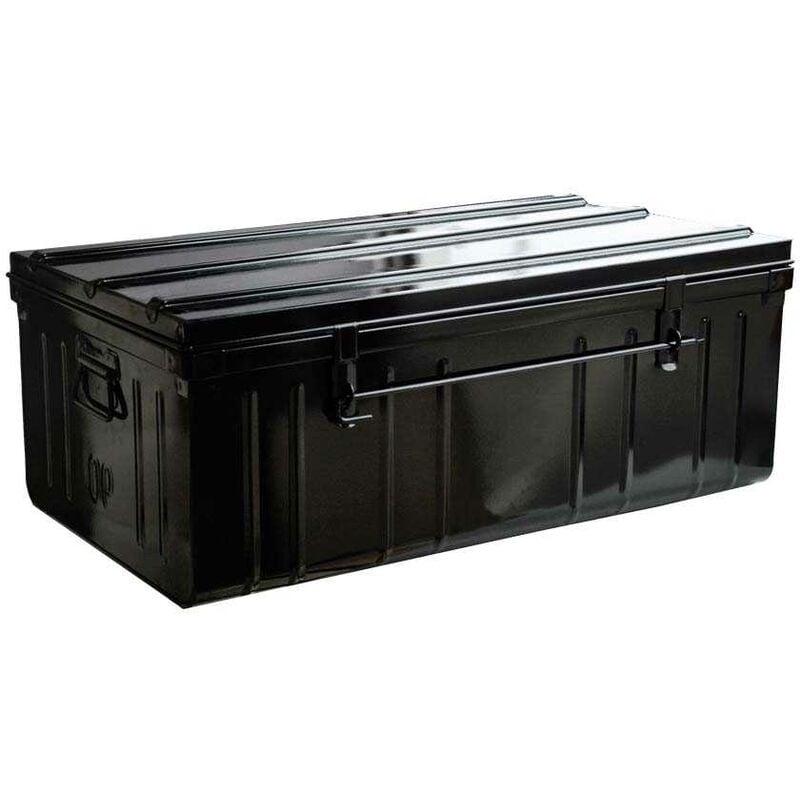 Cantine de rangement Premium en acier noir 130 litres