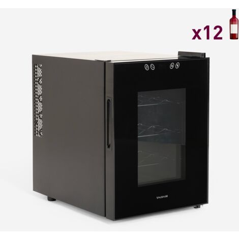 Cantinetta frigo per vino 12 bottiglie singola zona LED Bacchus XII