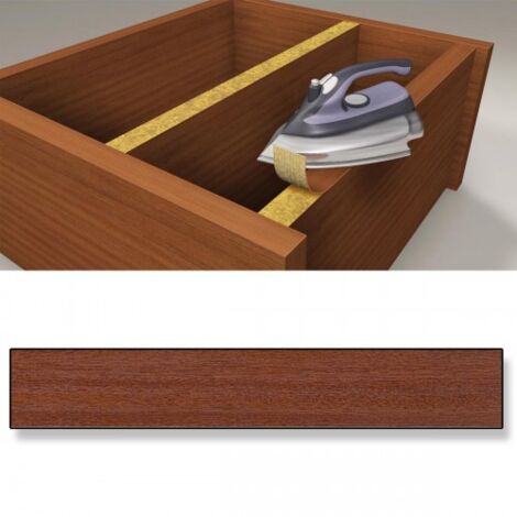 CANTO EMBELLECEDOR PREENCOLADO 22MMX5M MADERA SAPELI -  BRINOX