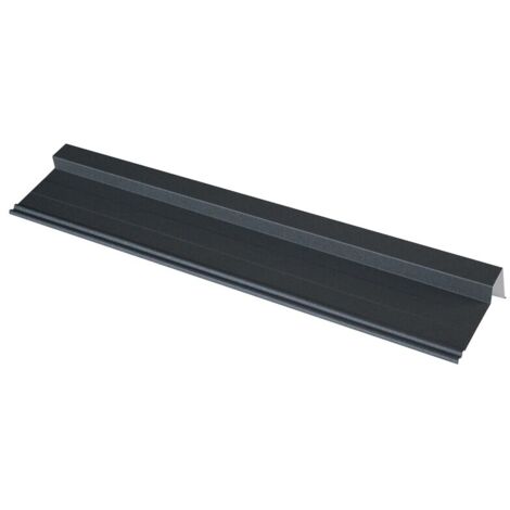 Canto izquierdo/derecho para panel de teja fácil en acero galvanizado lacado mate - Color - Gris antracita mate, Longitud - 920 mm