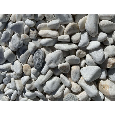 Canto rodado Blanco Macael / Big bag 1.000 kg. / 40-60 mm
