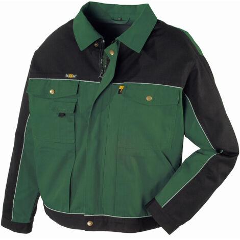 Canvas (320 g/m²) Bundjacke RIO grün/schwarz Größe M