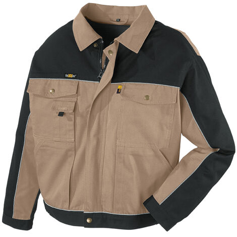 Canvas (320 g/m²) Bundjacke RIO khaki/schwarz Größe L