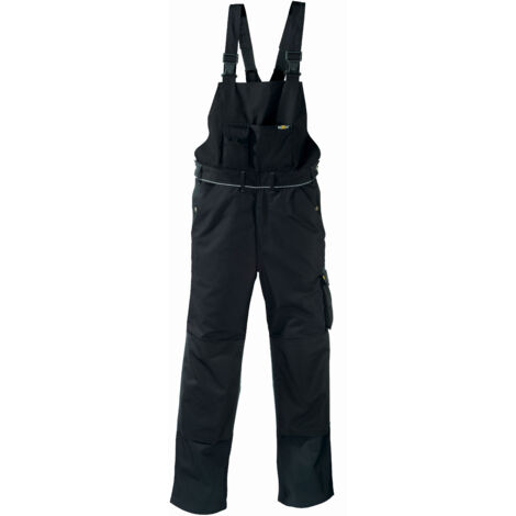Canvas (320 g/m²) Latzhose AMAZONAS schwarz Größe 98