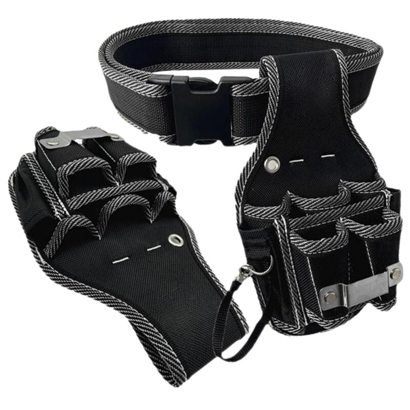 Image of Canvas Werkzeugtasche Zimmerei Klein Schwarz Oxford Tuch Elektriker Hardware Gürtel