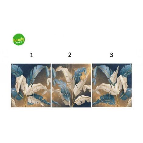 Canvas World Lupia Leaves Blue 38x38 cm