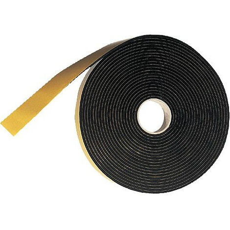 Caoutchouc cellulaire strie l: 25mm epaisseur : 4mm 10 m autocollant
