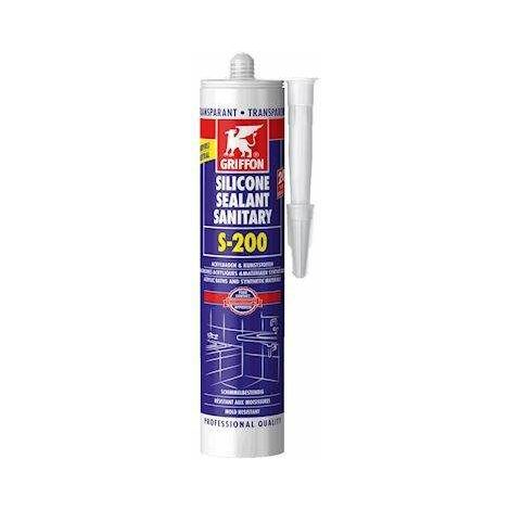 Silicone sanitaire Blanc S-200 Acrylique GRIFFON cartouche 300 ml - 1249326 - Plusieurs références disponibles