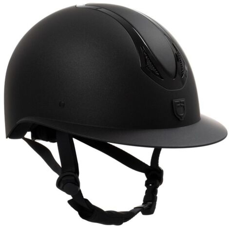 Cap donna con visiera larga omologazione en 1384-2023: xs (49-51 cm), Nero/rose gold
