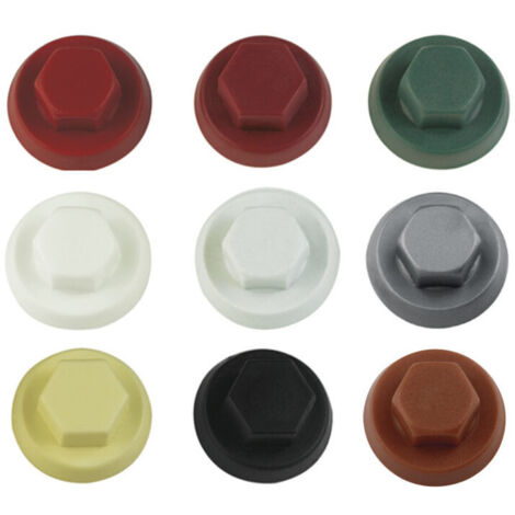 CAP Polyéthylène Vis Diamètre 4.8-5.5 Surplat 8 RAL3009 rouge oxyde