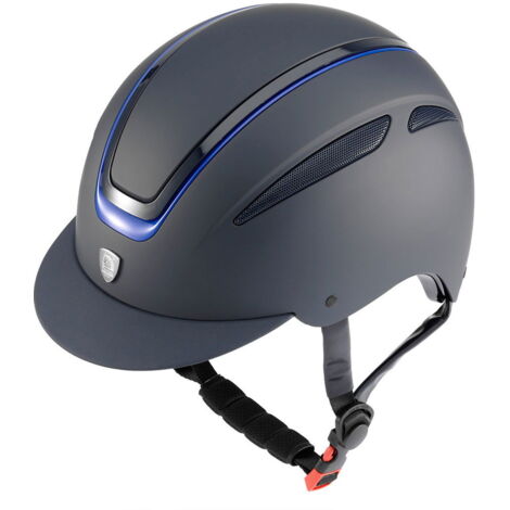 Cap Tattini Giove con profilo lucido, visiera larga e rotella di regolazione : 59-61 cm, Blu