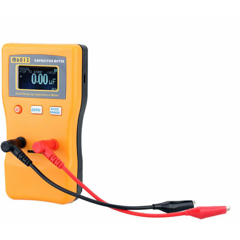 Capacimetre Capacitance Testeur, M6013 0,01pf à 470mf Capacimètre Testeur De Condensateur Capacimètre à Plage Automatique Testeur De Capacité