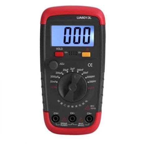 Capacimètre, compteur numérique de capacité, testeur de condensateur, pour l' outil de test de condensateur pour mesurer la