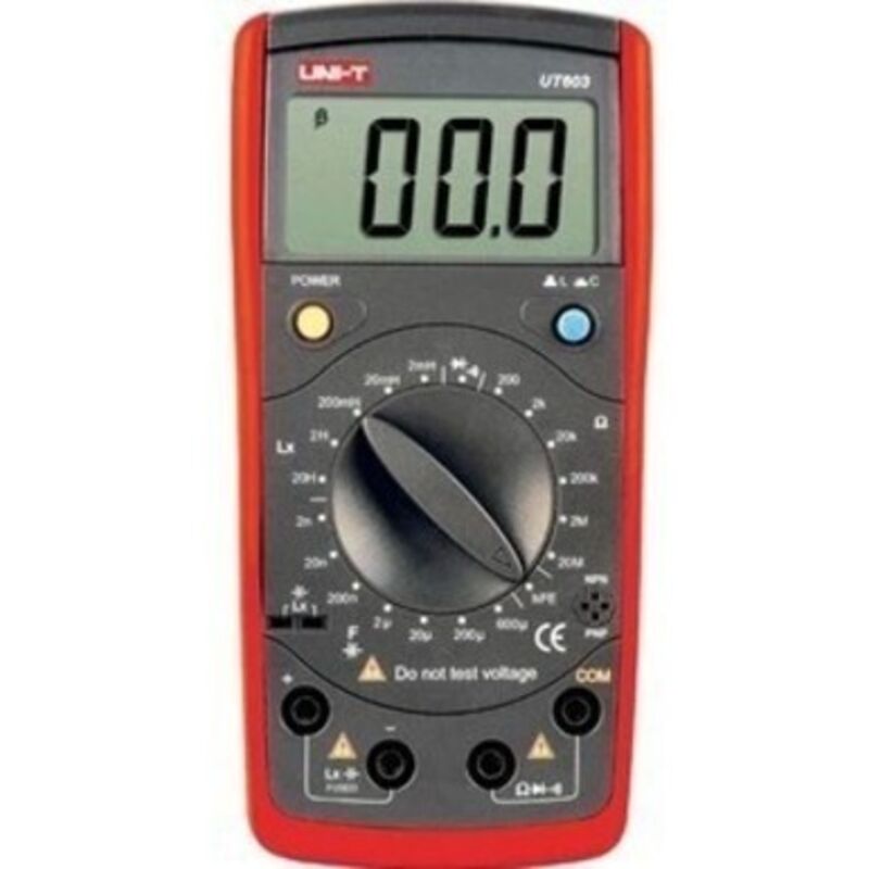 Uni-t - Medidor de inductancia y capacitancia - Display lcd de hasta 2000 cuentas - Resistencias, capacitores e inductores - Buzzer de continuidad
