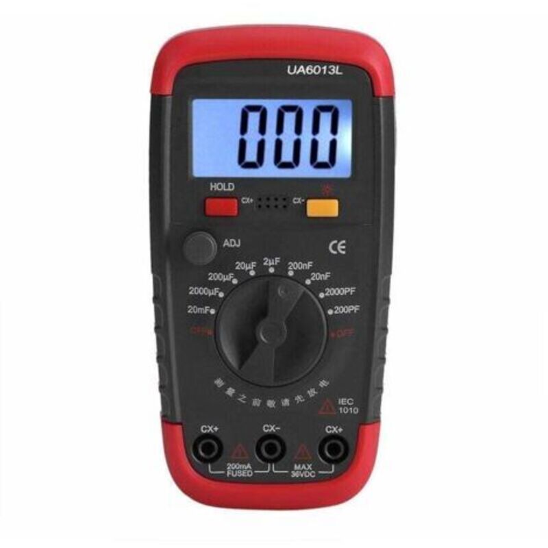 Capacimètre professionnel, testeur de capacité numérique, plage de mesure 0,1 pF - 20000uF, avec rétroéclairage LCD et boîtier de protection,