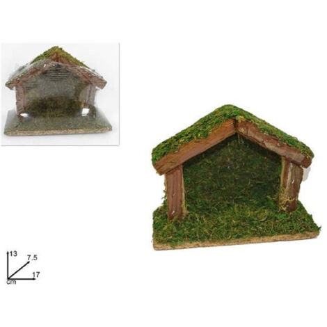 Capanna Vuota 17x13x7.5 Cm Muschipe Presepe Addobbo Natal Decoration