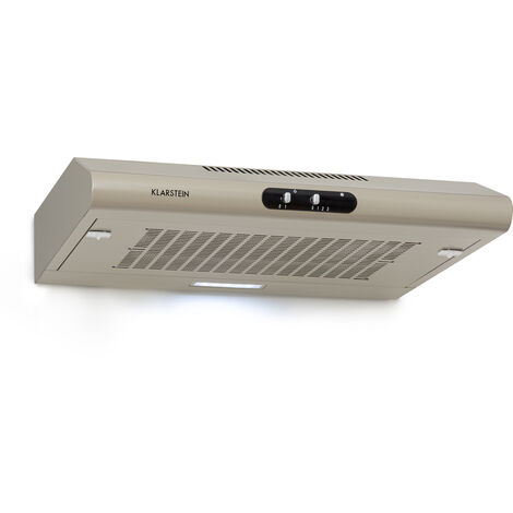 Capannina Hotte escamotable 60cm avec curseur 166m³/h LED argent