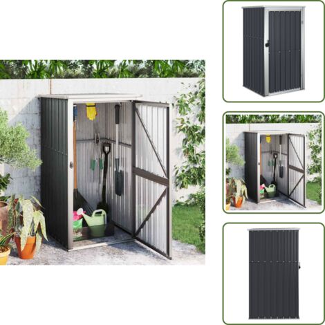 Capanno antracite - vidaXL Capanno per Attrezzi Antracite 88x89x161 cm Acciaio Zincato - Stoccaggio attrezzi