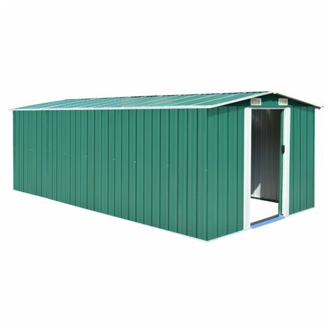 Capanno da Giardino Robusto Casetta per Attrezzi Riparo Deposito per Esterni Arredi Giardino in Metallo 257x298x178 cm Colori Diversi