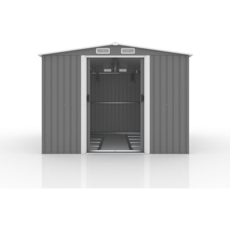 Capanno Da Giardino Deuba XL 1,8m² - Casetta Metallo Con Porta Scorrevole 196x132x188cm - Foto 4