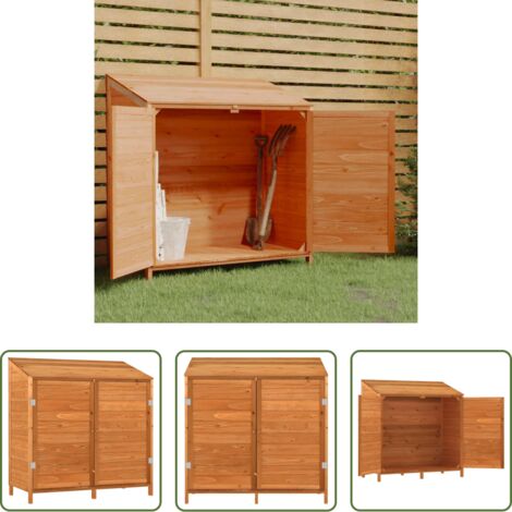 Capanno in legno -  Capanno da Giardino Marrone 102x52x112 cm Legno Massello Abete