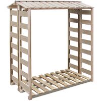 Capanno per Legname 150x100x176 cm in Pino Impregnato FSC