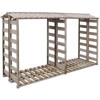 Capanno per Legname 300x100x176 cm in Pino Impregnato FSC