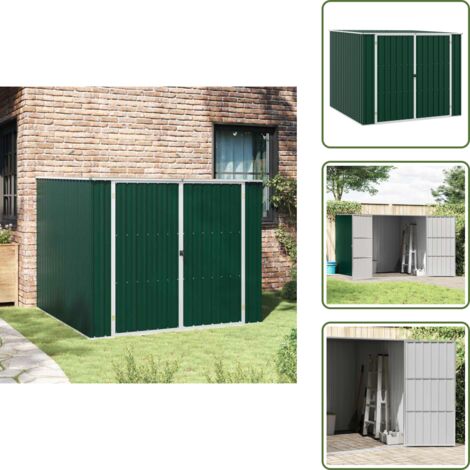 Capanno verde - vidaXL Capanno da Giardino Verde 195x198x159 cm in Acciaio Zincato - Attrezzi da giardino