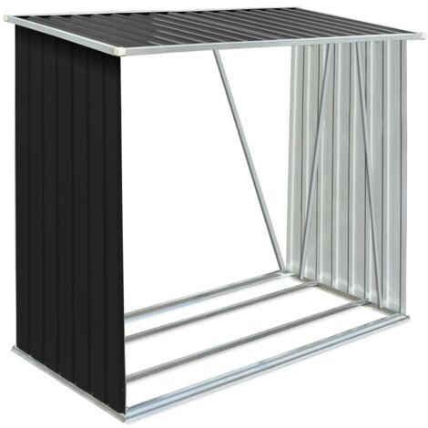 ITALFROM Legnaia Modulare in Acciaio Zincato con Staffe a Parete Tetto Verde Varie Misure H200 cm 120, 60 Modulo Continuativo 