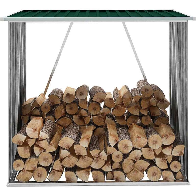 Capannone Da Giardino In Acciaio Zincato 163x83x154 Cm Verde Vidaxl
