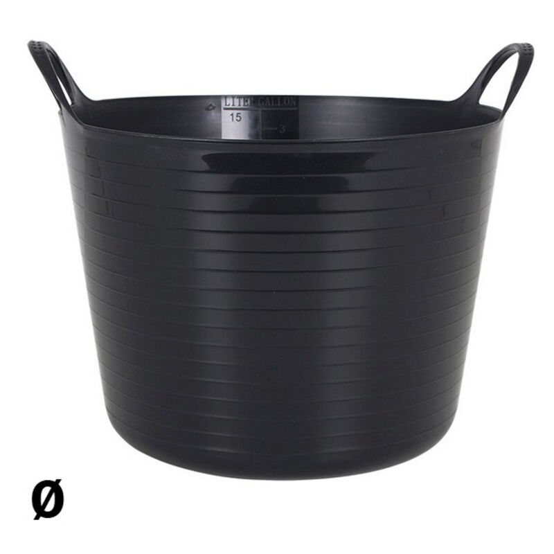 

Capazo de Plástico Multiusos Flexy Negro
