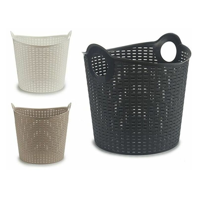

Capazo de Plástico Multiusos Rattan (38,5 x 37,5 x 40,5 cm)