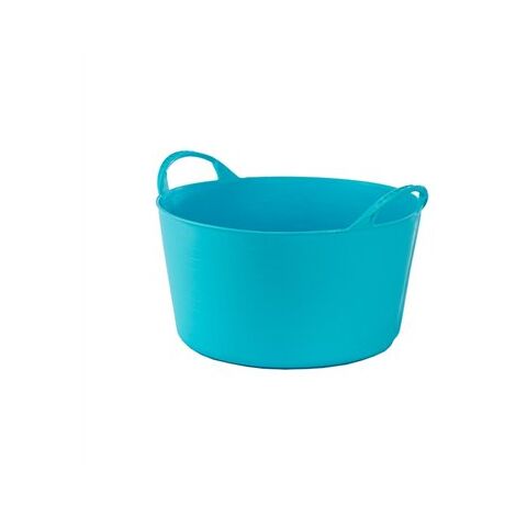 Capazo flexible Ø35x23cm de 12 litros de capacidad fabricado en plástico color azul