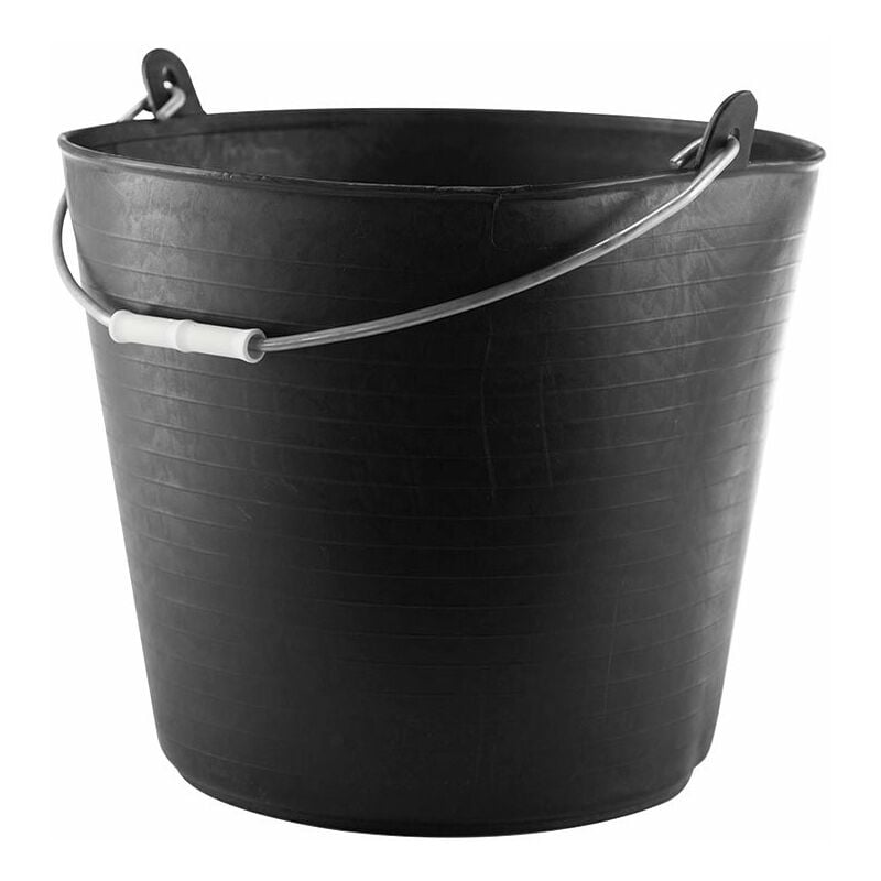 

Capazo 26 Lts. Negro Asa Metalica