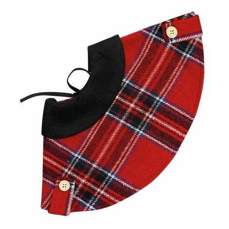 Cape à motif écossais rouge et noir pour le pain