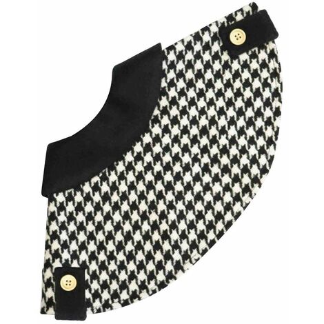 Cape à motif pied-de-poule noir et blanc pour les pains
