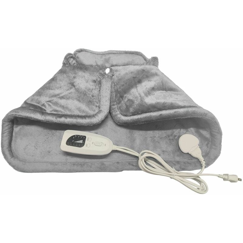 Cape chauffante électrique, coussin chauffant pour l'épaule, poncho avec 6 niveaux de température, pour l'épaule avec protection contre la surchauffe